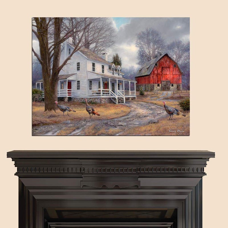 Cortesi Home 'The Way It Used To Be' by Chuck Pinson, Canvas Wall Art, 26" x 34",Grey - Image 3